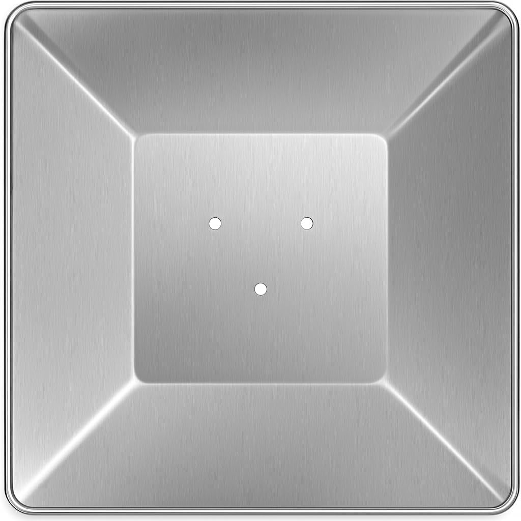 Aluminum Patio Heater Reflector Shield (Square), 4 Sided Outdoor Heater Replacement Parts w/3 Pre-Drilled Holes, Propane Glass Tube Patio Heater Parts for BFC GSH BFH HLDS001(18.5”x 18.5”)