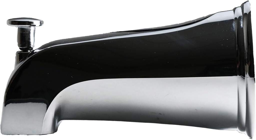 Danco (10944) Diverter Tub Spout for Delta fits 1/2 in. IPS and 1 in. Delta Brass Tub Spout Adapter in Chrome, Bathtub Spout with Diverter Replacement, Chrome 1Pk