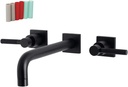Kingston Brass KS6020DKL Kaiser Tub Faucet, 14.63 x 10 x 3.06, Matte Black