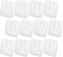 12 Pcs Clear Plastic Table Pan Lid, 1/6 Size Polycarbonate Food Pan Lids with Handle Food Pan Lids polycarbonate lids for Restaurant Commercial Food Container Storage