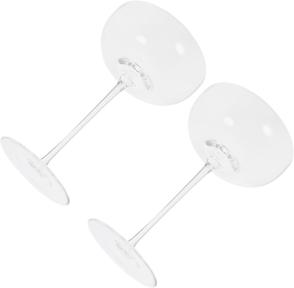 2pcs Elegant Balloon Wine Glasses Crystal Goblets for Red Wine Lovers and Parties Stylish Design with Long Stem for Optimal Temperature Control