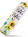 Plastic Bag Holder, Sunflower Kitchen Dispenser Holders Reusable Washable Trash Garbage Bag Holder with Drawstring Closure for Home Kitchen Pantry Groceries Store Decor