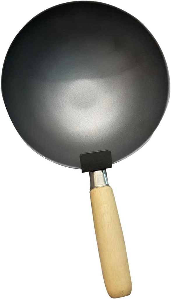 Cement Bucket Scoop Bricklaying Bowl Carbon Mixing Utensil Water Spoon Scooper for Home Renovations, Plasterer, Wood Handle