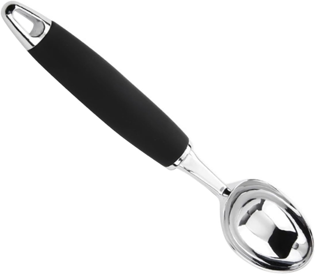 1pc Zinc Alloy Ice Cream Scoop Ergonomic Digging Spoon for Dessert and Cookie Kitchen Tool for Home and Cafes