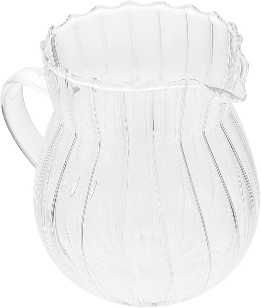 Glass Milk Cup Smooth Surface Multi-purpose Container for Tea Milk Juice Sauce for Home Use Afternoon Tea Parties and Gatherings