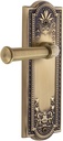 Grandeur PARGEO_PSG_234 Parthenon Solid Brass Rose Right Handed Passage Door Lever Set with Georgetown Lever and 2-3/4" Backset - Vintage Brass