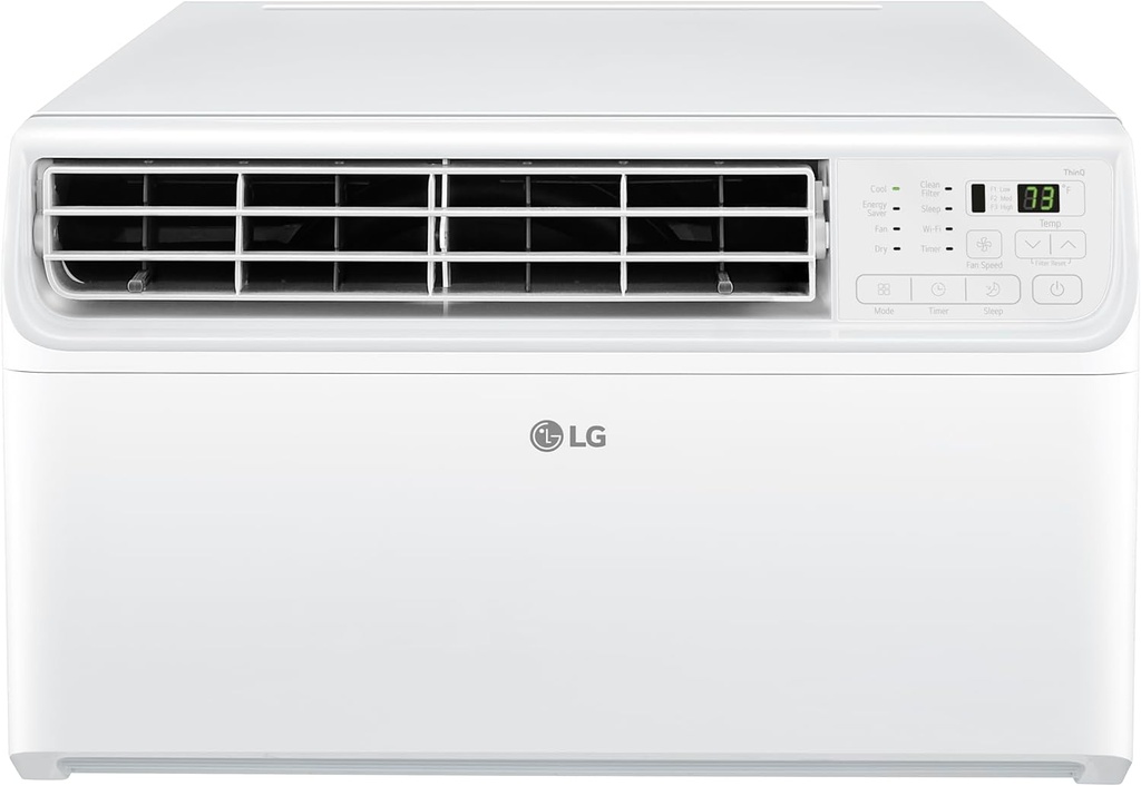 LG 10000 BTU Window Air Conditioners [2023 New] Dual Inverter Remote WiFi Enabled App Ultra-Quiet Washable Filter Cools 450 Sq.Ft AC Unit air conditioner Easy Install White LW1022FVSM