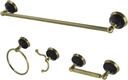 Kingston Brass BAK9111478AB Water Onyx Bathroom Hardware Set, 26.75 x 6.13 x 7.31, Antique Brass