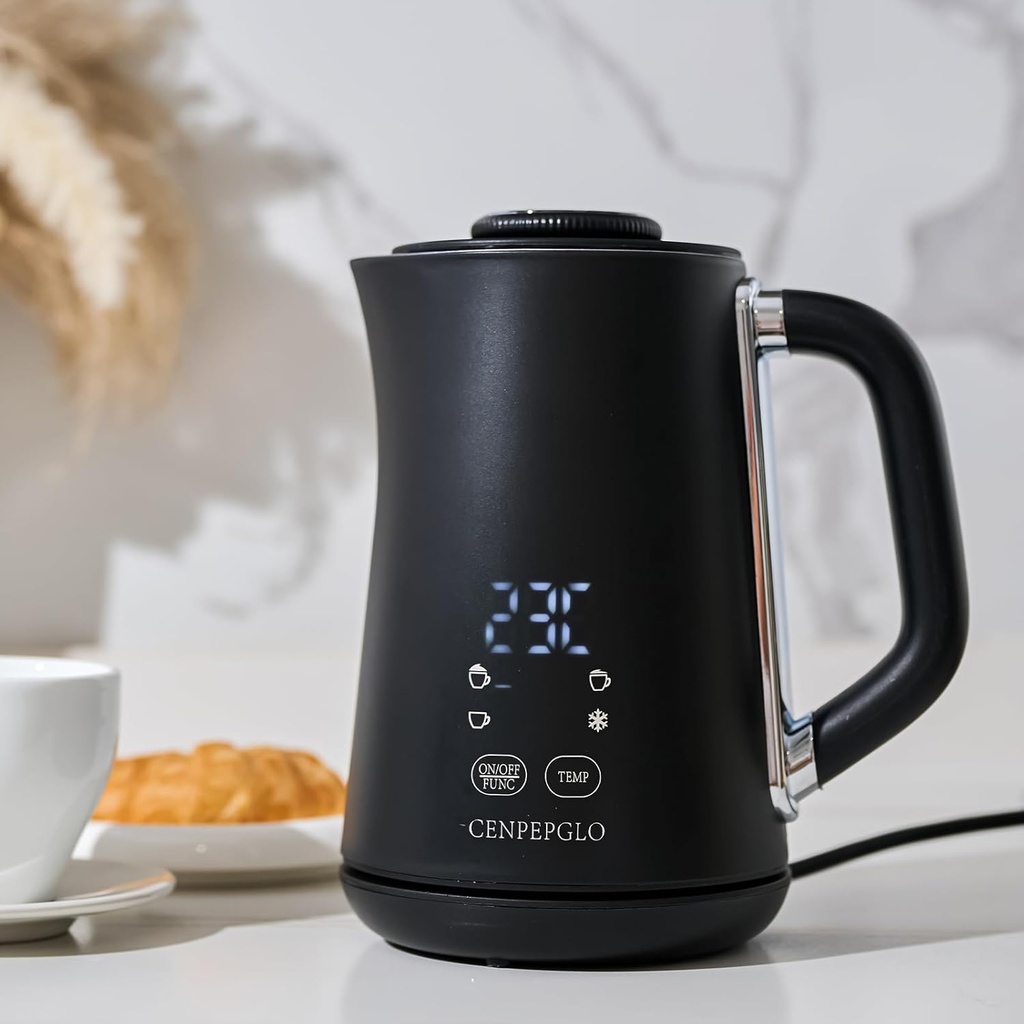 Electric Milk Frother,4 In 1 Milk Steamer 16.9oz/500ml Automatic Warm and Cold Foam Maker and Milk Warmer for Coffee, Latte, Cappuccino, Macchiato, Hot Chocolate