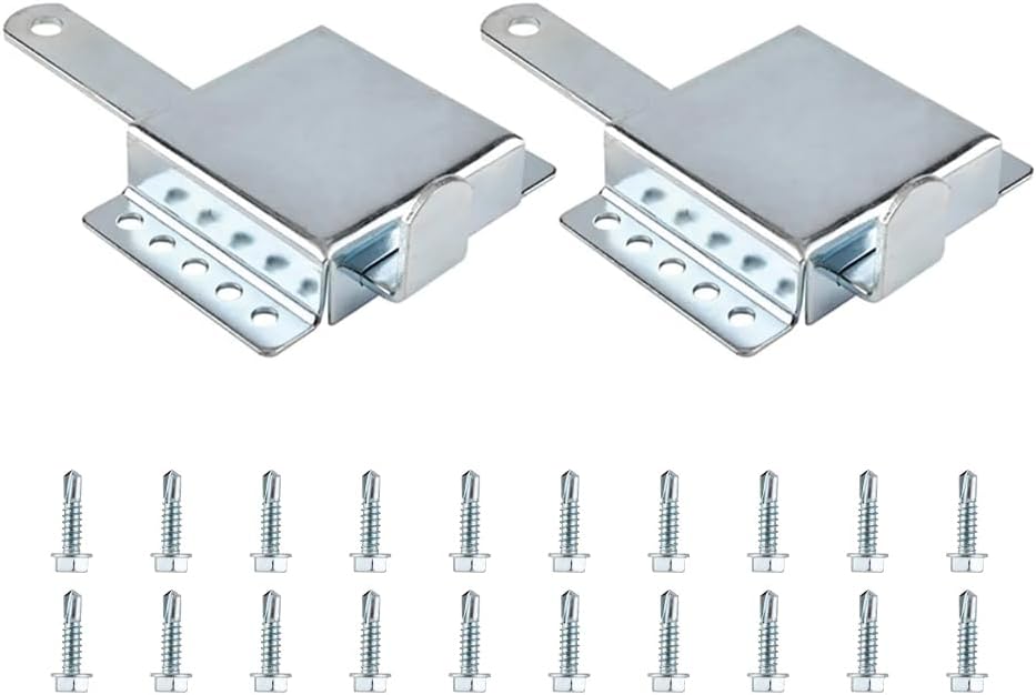Internal Deadlock - Galvanized Steel Shell, Protective Safety Lock, Suitable for Most Garage Doors