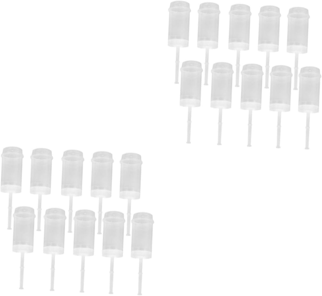 20pcs Diy Cupcake Cake Push Containers Food Grade Easy to Clean Wedding Party Decorations