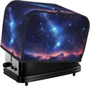 Galaxy Night Toaster Cover 2 Slice, Two Slice Bread Machine Covers Quilted Toaster Dust Cover Bread Maker Cover Universal Size Kitchen Small Appliance Cover With Top Handle