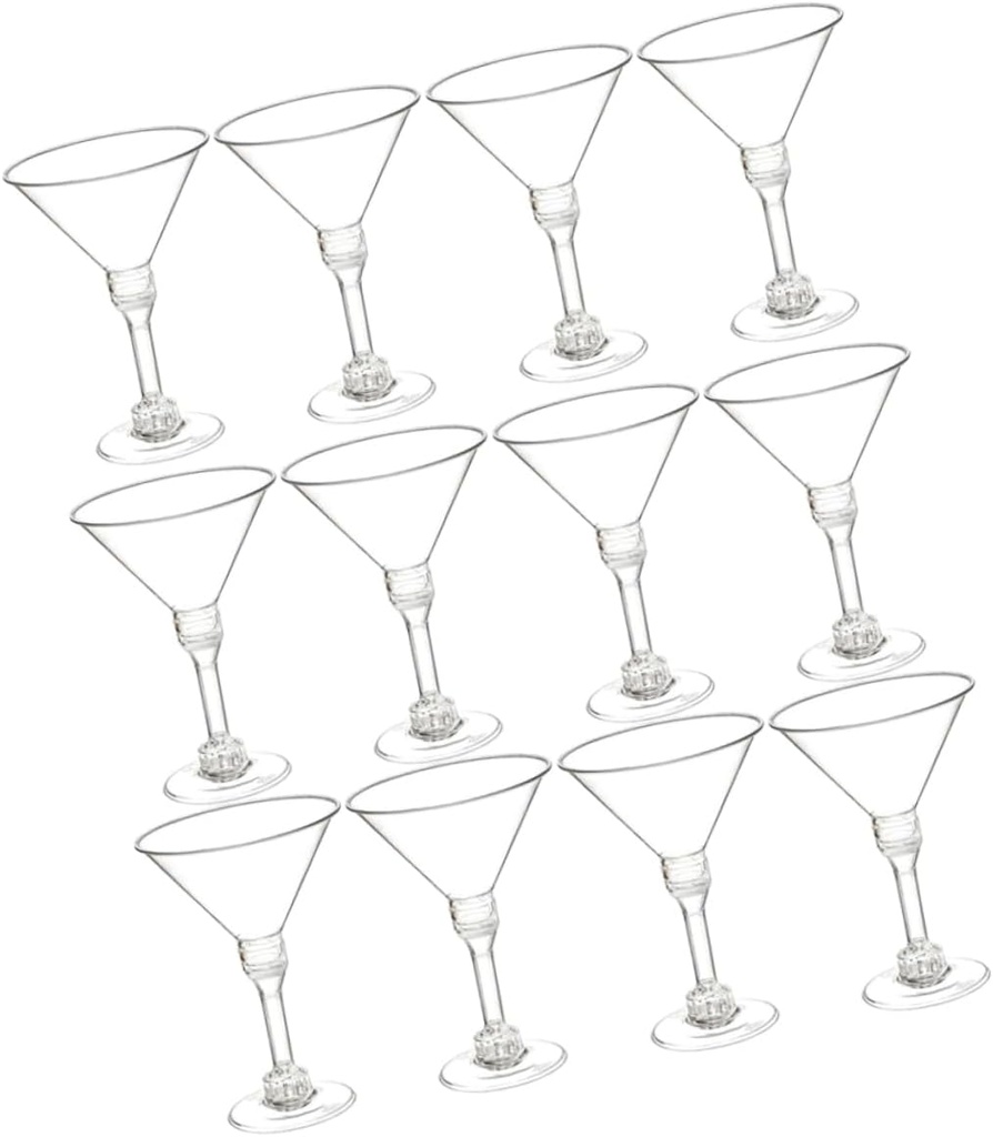Cocktail Cups Set of 15 Disposable Wine Goblets for Parties Festivals and Special Occasions Drink Container for Desserts and Beverages