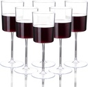 Ciaell 12 Pack Clear Plastic Wine Glasses - 14Oz Plastic Wine Glasses with Stem - Disposable Stemmed Wine Glass for Parties & Weddings & Outdoor