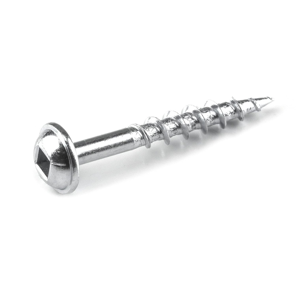Kreg SML-C125-100 Zinc Pocket Screws, 1 1/4 Inch, #8 Coarse Thread, Maxi-Loc Head (100 Count)