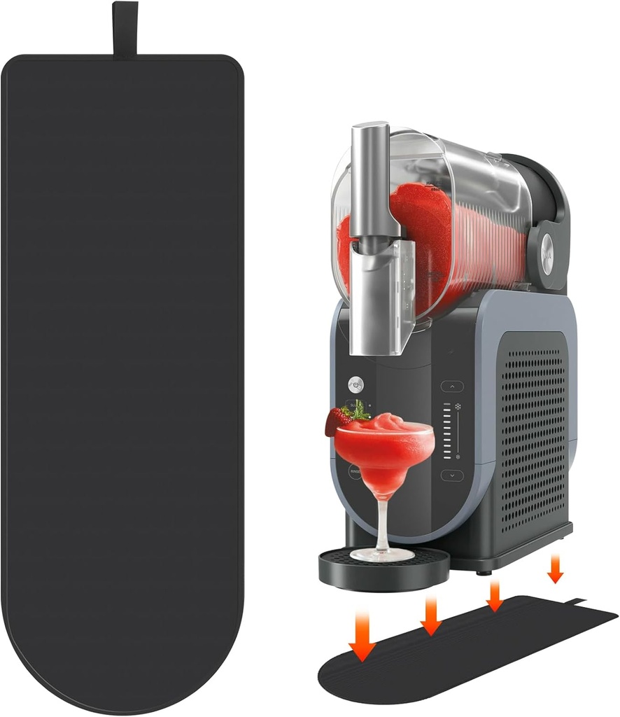 Slider Mat for Ninja Slushie Machine FS301/FS300, Frozen Drink Machine Sliding Pad Slushy Machine Accessories for Ninja Drink Maker, Double-Sided, Hanging Storage