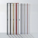 Phantom Retractable Screen Door, Security Screen Doors for Front Door, No-Drilling Sliding Screen Door, Aluminum Mesh Door, Retractable Patio Screen for Easy Installation(Brown)