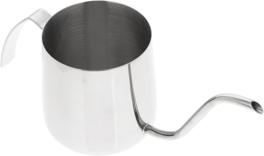 BESTOYARD Long Spout Stainless Steel Coffee Pot with Scale Ergonomic Handle Easy to Clean Kettle for Home Coffee Shop and Tea House Use Practical