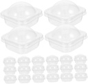 STOBAZA 50pcs Cupcake Boxes Dome Lids Individual Muffin Containers Reusable Plastic Cake Holders for Baking for Desserts Parties and Events