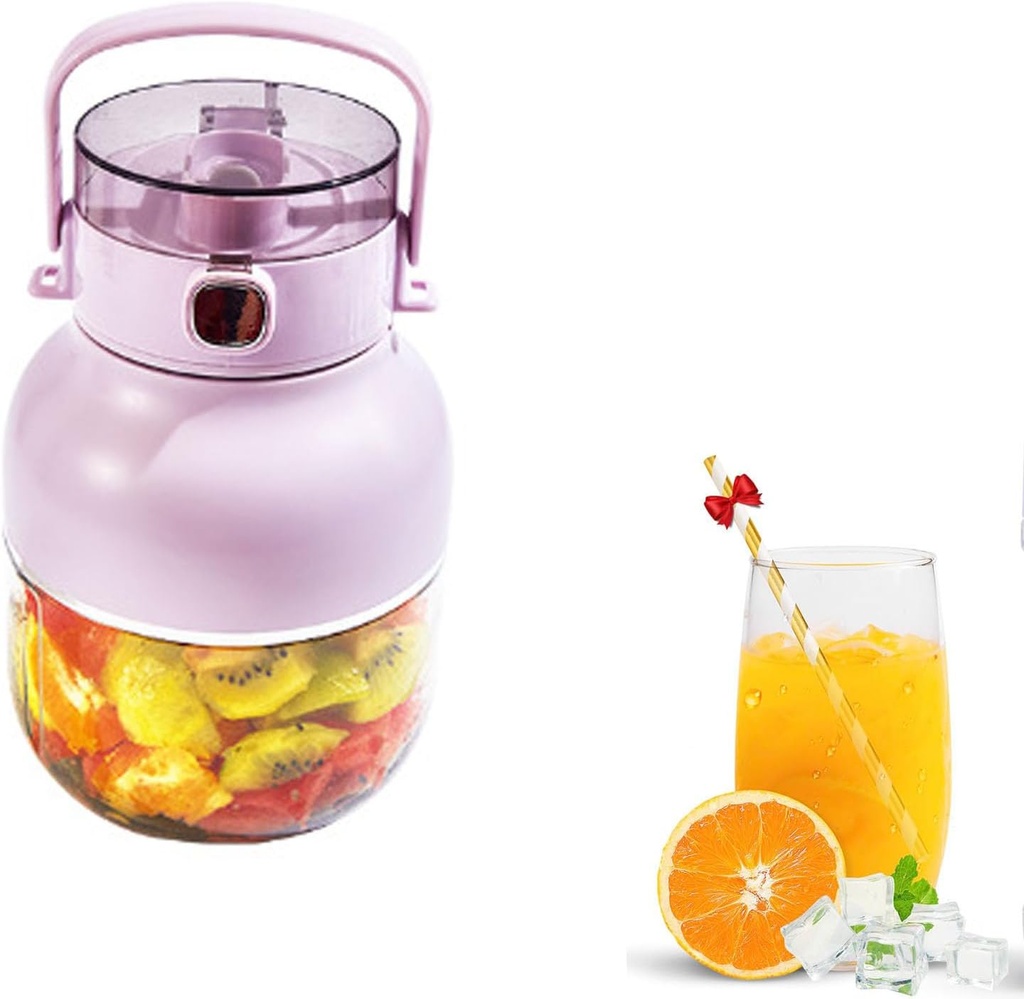 Portable Blender,Multifunctional Portable Juicer Cup,Fruit Mixers Juicers,Shakes and Smoothies,Rechargeable Travel Juicer Cup Electric Fruit Juice Mixer for Travel, Sports, Kitchen,27Oz（Purple）