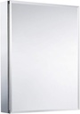 Movo Medicine Cabinet with Mirror, 24 Inch x 30 Inch Aluminum Mirror Cabinet with Single Door, Bathroom Medicine Cabinet, Surface Mount or Recess Installation