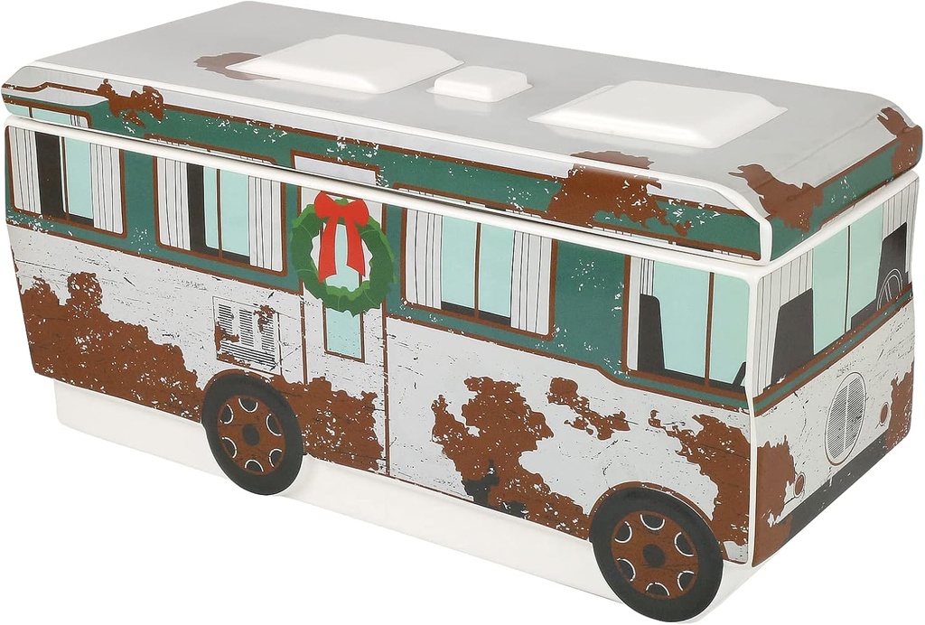 Department 56 National Lampoon's Christmas Vacation Cousin Eddie's RV Sculpted Canister Cookie Jar, 5 Inch, Multicolor