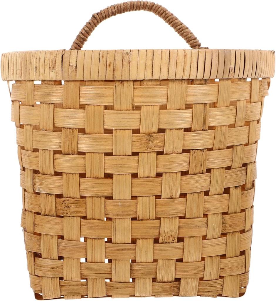 ABOOFAN Ginger Storage Basket Woven Wall Hanging Flower Basket for Front Door Plants Kitchen Home Decor Multi Functional Storage Holder Easy to Clean Space Saving Design