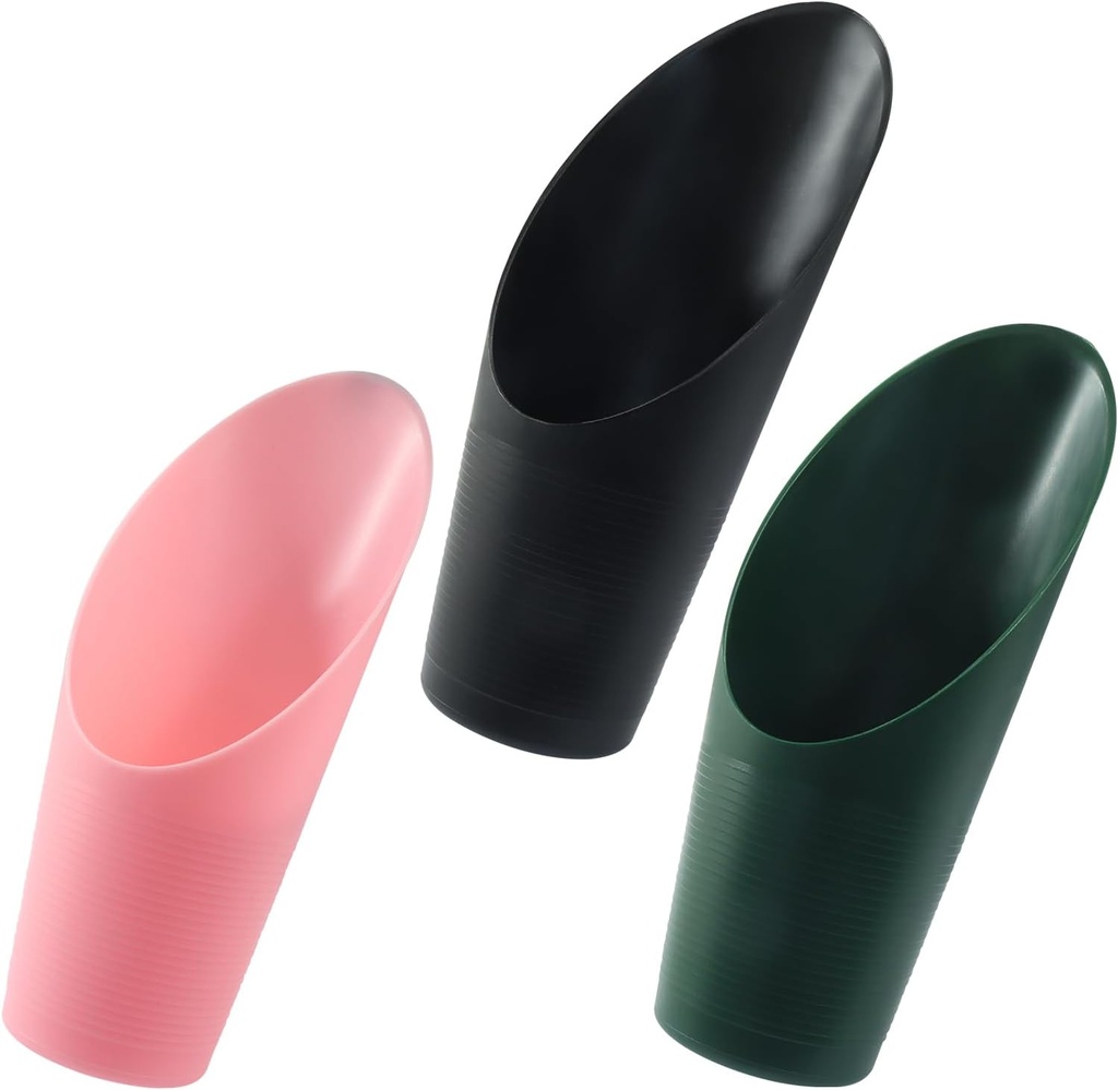 3 Pcs Bonsai Soil Scoops Plastic Garden Shovels Garden Tool, Colorful Mini Potting Scoops for Plant Succulent, Lightweight and Stable Design for Easy Gardening and Transplanting Tasks