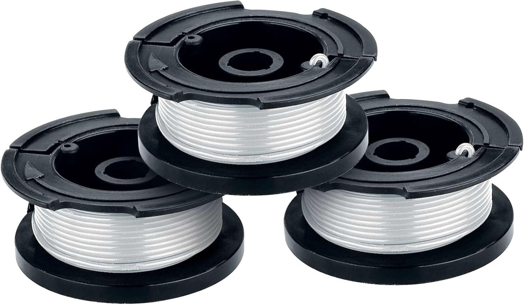 BLACK+DECKER Weed Eater String, Trimmer Line, 3-Pack, 30-Feet of Replacement Spool, 0.065-Inch Diameter (AF1003ZP)