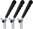 3 Straight Hand Levers Black Color Handles,Compatible For Vevor Soft Serve Ice Cream Machines Parts