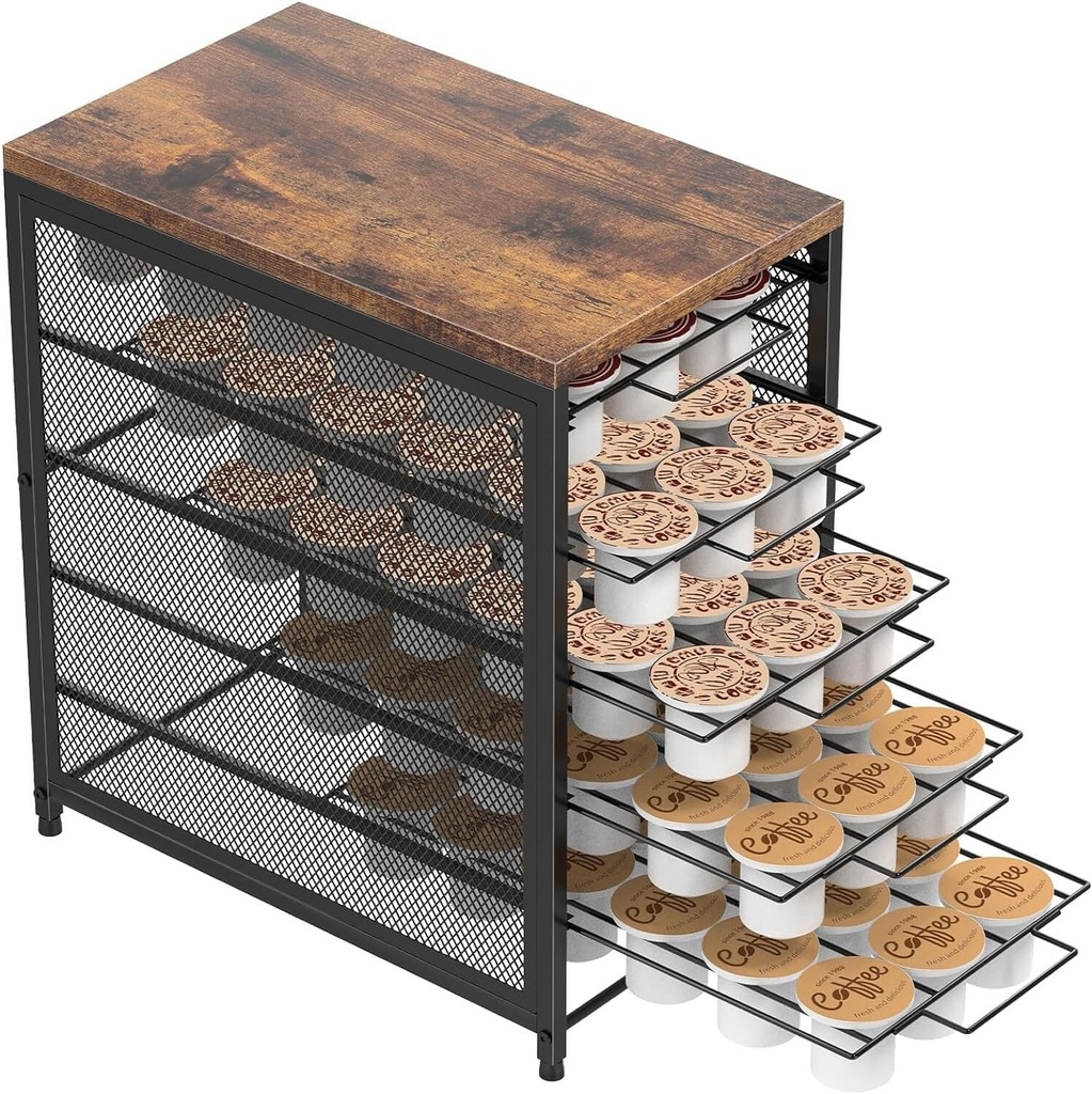 Coffee Pod Drawer for K Cup Storage Drawer Holder 5-Tier