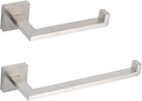 GERZWY Contemporary Stainless Steel Wall Mounted 2-Piece Bathroom Hardware Set - Towel Ring Toilet Paper Holder, Brushed Finish IG1856-2LS