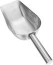 Stainless Steel Ice Scoop Multipurpose Food Shovel for Kitchen, Bar, Restaurant - Ergonomic Handle, 9.05 Inch, Silver