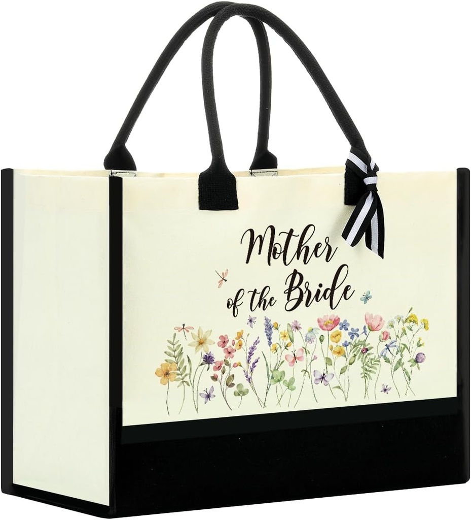 Bride Bag Mrs Canvas Tote Bag for Bride, Bride Gifts for Bridal Shower