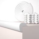 Baby Proof Edge Corner Protector, 16.4FT 0.47''Th L-Shape Furniture Corner & Edge Safety Bumpers with 10 Corners, Pre-Taped, Soft NBR Rubber Foam Desk Edge Cushion Wall Corner Protector (White)