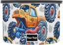 ALAZA Cartoon Monster Truck Airtight Coffee Bean Canister Customed 17oz Food Storage Containers with Lids For Gournd, Tea, Sugar, Flour, Rice, Cereal, Candy Cookie Jar