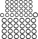 Tatuo 50 Pieces Power Pressure Washer O-Rings Replacement for 1/4 inch, 3/8 inch, M22 Quick Connect Coupler