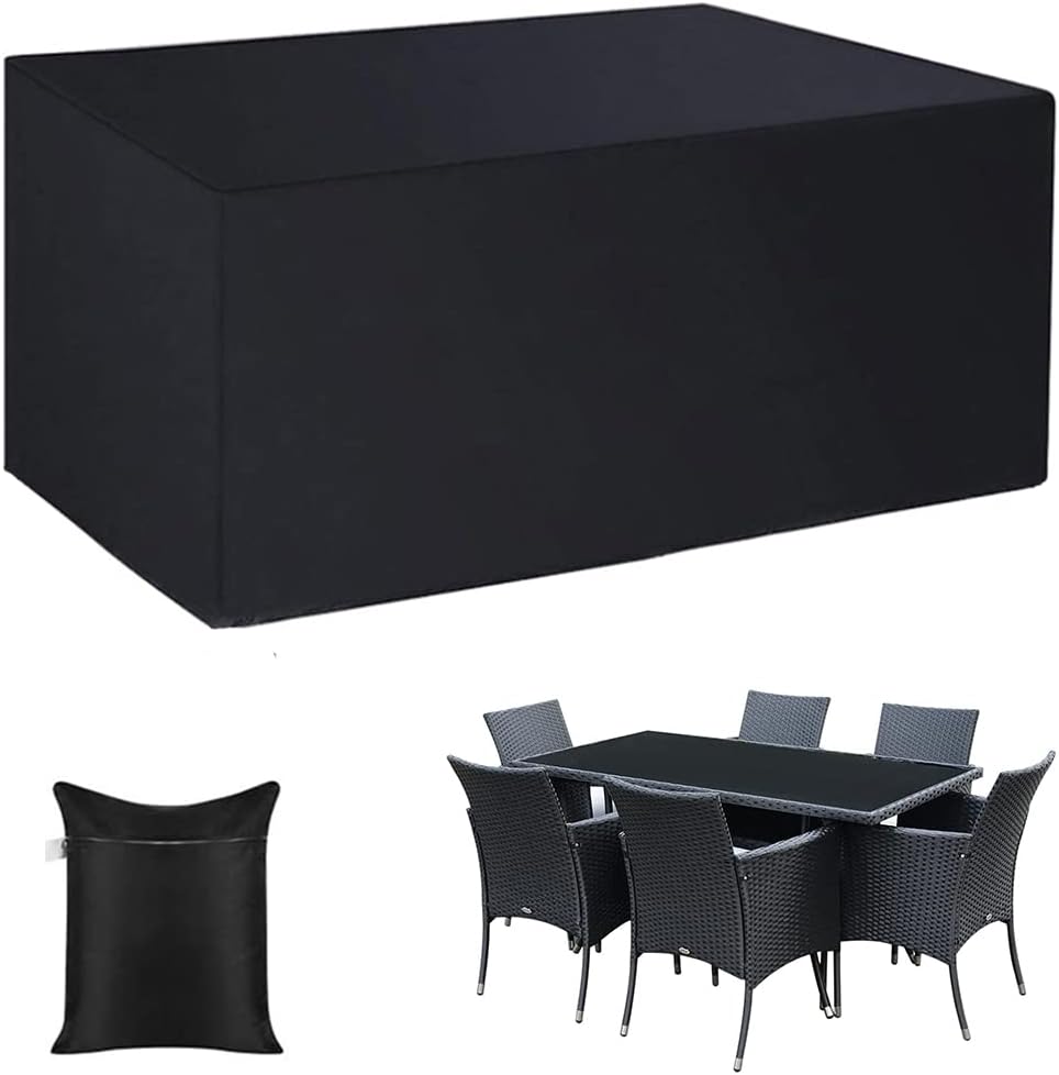 Patio Table Furniture Set Covers Square/ Rectangular Waterproof Outdoor Indoor Dustproof Garden Table Chair Sofa Furniture Set Cover Protector (79x63x28in)