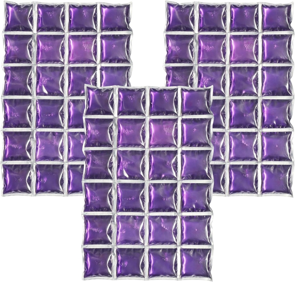 ICY-COOLS Reusable Ice Packs for Coolers - Flexible Ice Sheets, Flat and Long-Lasting for Camping or Lunch Boxes, 10x15 & 8x12, 1 or 3 Pack