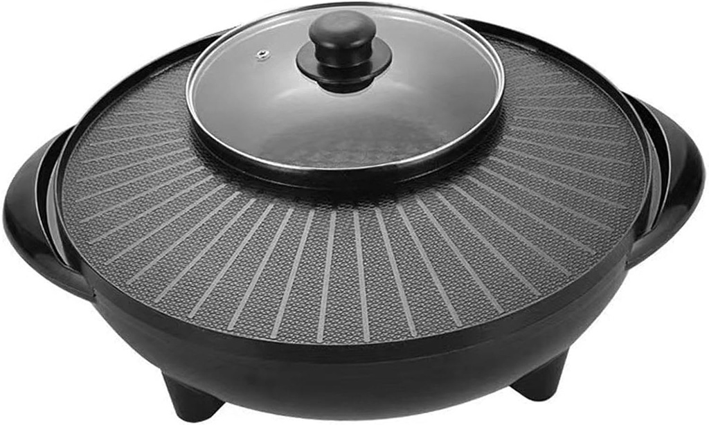 Portable Electric Grill and Hot Pot for Home Dining, 36cm