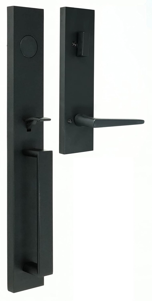 Weslock Xanthis Single Cylinder Entry Handle Set with Philtower Lever (Dummy Handleset, Matte Black)