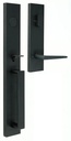 Weslock Xanthis Single Cylinder Entry Handle Set with Philtower Lever (Dummy Handleset, Matte Black)