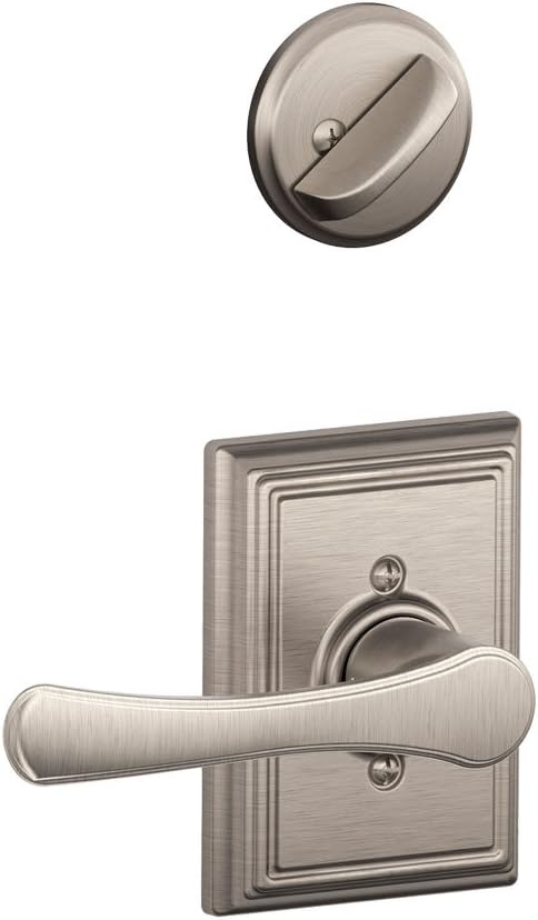 Schlage F59 VLA 619 ADD 12-326 10-269 134 N N SL Addison Collection Avila Handleset Interior Lever, Satin Nickel (Interior Half Only)
