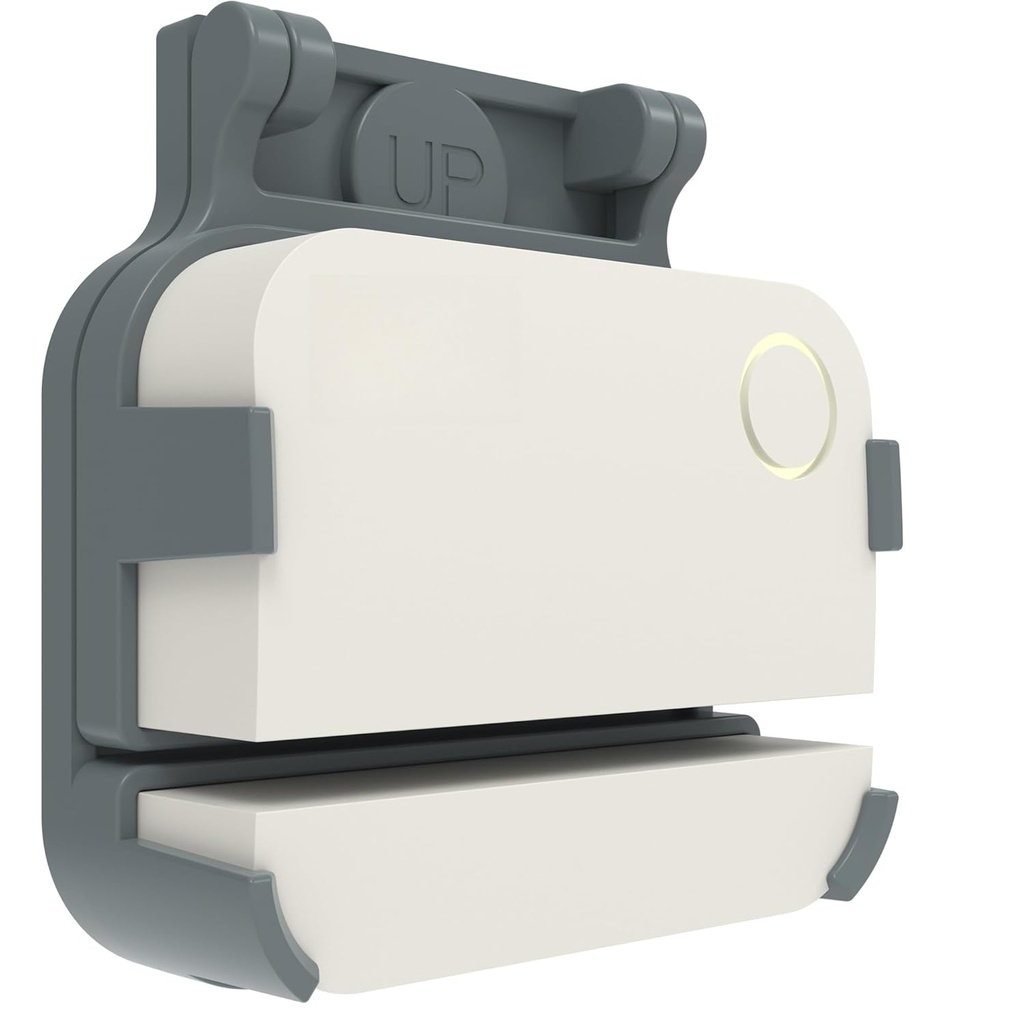 Garage Door Bracket for Ring Alarm Contact Sensor 2nd Gen – Gray Mount with Snap Clip & Screws – Secure Fit, Easy Install, Ring Compatible Accessory (1-Pack, Sensor Not Included)