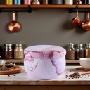 Tea Can with Airtight Lids Display Candle Jar, Food Storage Container For Tea Candy Cookies Coffee Bean Sugar Food Storage Containers With Lids, Kitchen Storage Jar, Food Jars and Canisters (Pink)