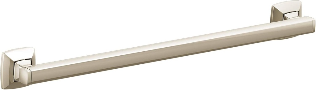 Moen YG5118NL Bathroom Safety 18-Inch Stainless Steel Transitional Bathroom Grab Bar, Polished Nickel