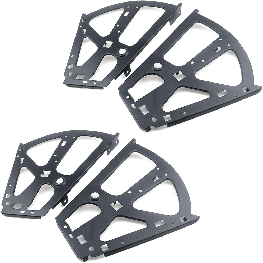 Coshar 4Pcs 2 Layers Shoes Drawer Cabinet Hinges Stainless Steel Shoe Cabinet Replacement Fittings, Black