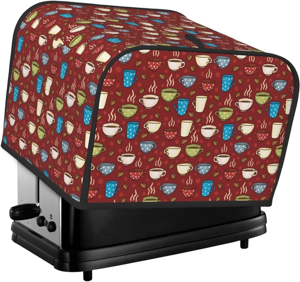 Oven Cover Kitchen Bread Machine Protector,4 Slice Toaster Cover For Home,Fingerprint Coaster Cover,Kitchen Small Appliance,Coffee Cups