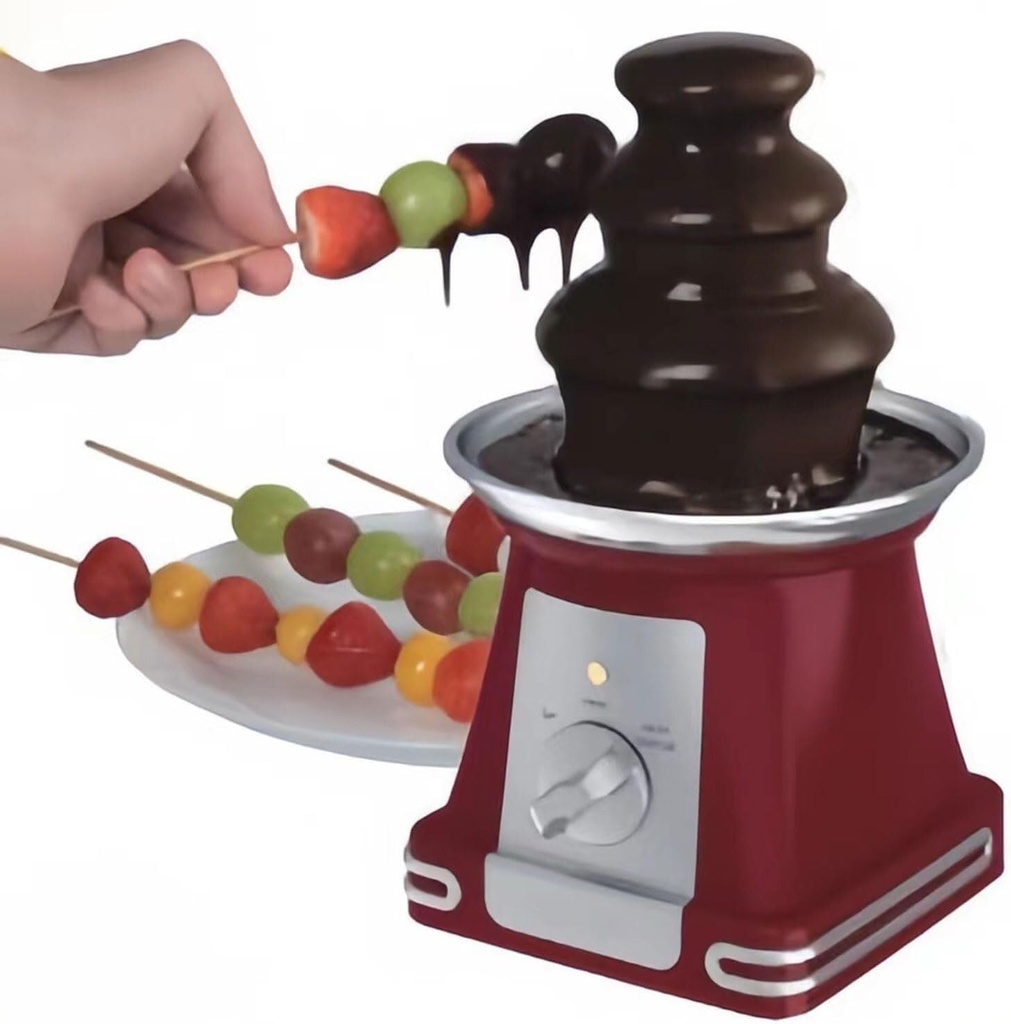 3 Tier Chocolate Fountain, 65W Electric Chocolate Fondue Tower, 110V/220V Temperature Adjustable Settings, Chocolate Waterfall Tower for Birthday Party Wedding