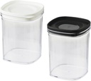 2pcs Lids Sealing Rice Flour Canisters Goods Storage Bins Food Sugar Plastic Ml Lid Canister Kitchen Jars Bottles Container Cereal Airtight Bottle Pasta Dry Jar